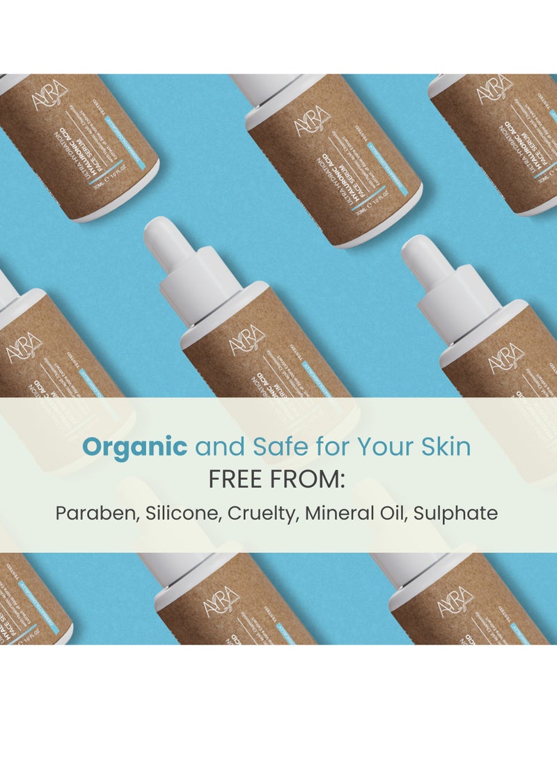 Ayra Organic Ayra Organic Ultra Hydration Hyaluronic Acid Face Serum – 30ml | Moisturizing Serum with Chamomile & Aloe Vera Extract | Ideal for Dry, Dull Skin | Organic & Eco-Friendly Skincare  - Image 5