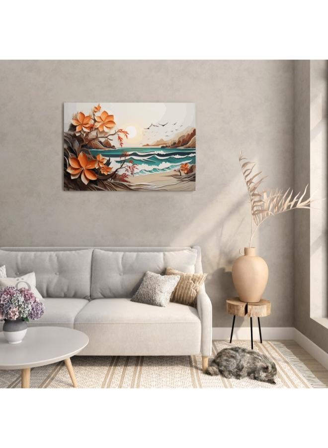 Home Gallery Tropical Paradise Landscape Printed Canvas wall art - Image 2