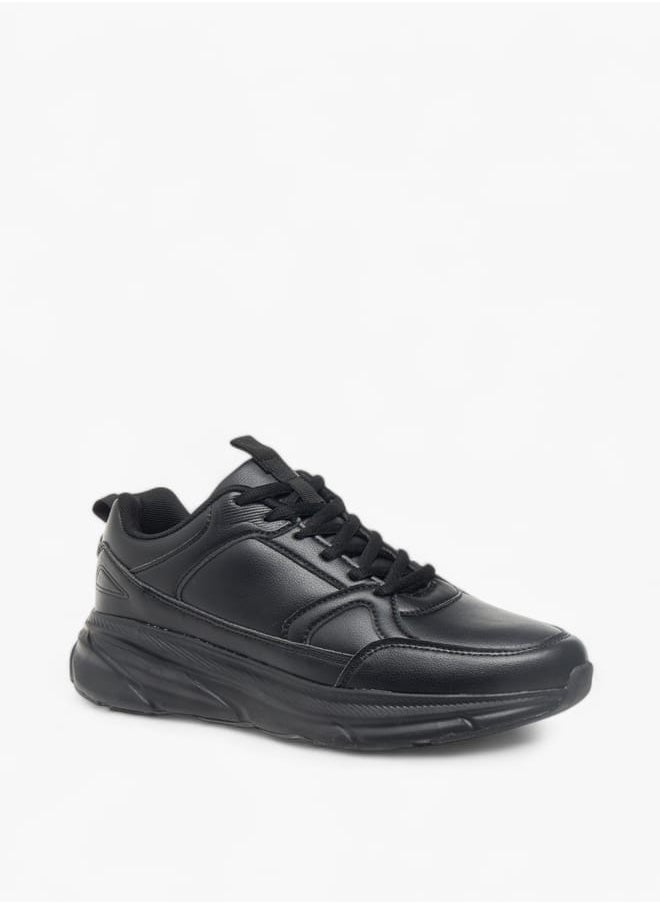 LBL by Shoexpress - Mens Panelled Sneakers With Lace-Up Closure - Image 1