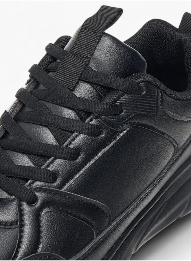 LBL by Shoexpress - Mens Panelled Sneakers With Lace-Up Closure - Image 1