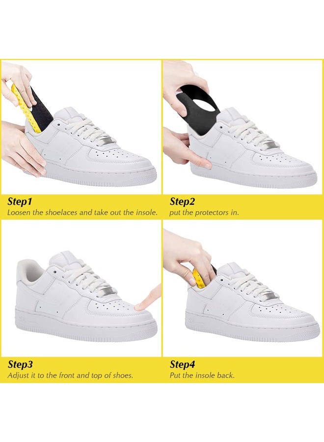 GORYGOLD 6 Pairs Crease Protector for Sneaker Shoes - Anti Crease Shoe Guard Toebox Descreaser for Men Women Youth Kids, Size 9-15 - Image 3
