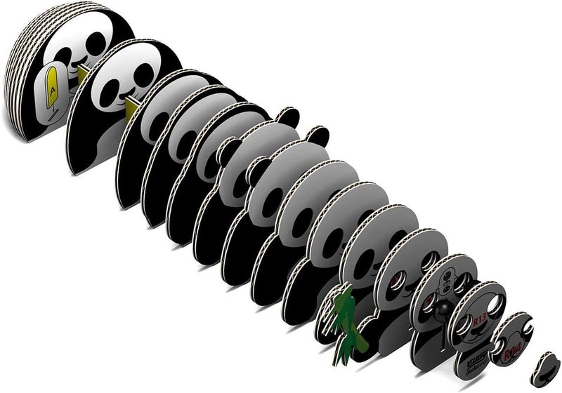 EUGY 013 Panda Eco-Friendly 3D Paper Puzzle [New Seal] - Image 5