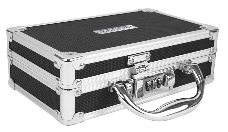 Vaultz Locking Medicine Case with Combination Lock - Portable Lock Box Briefcase for Medications, Cash & Valuables, Organized Storage Case with Handle, 3 Pack - Image 4