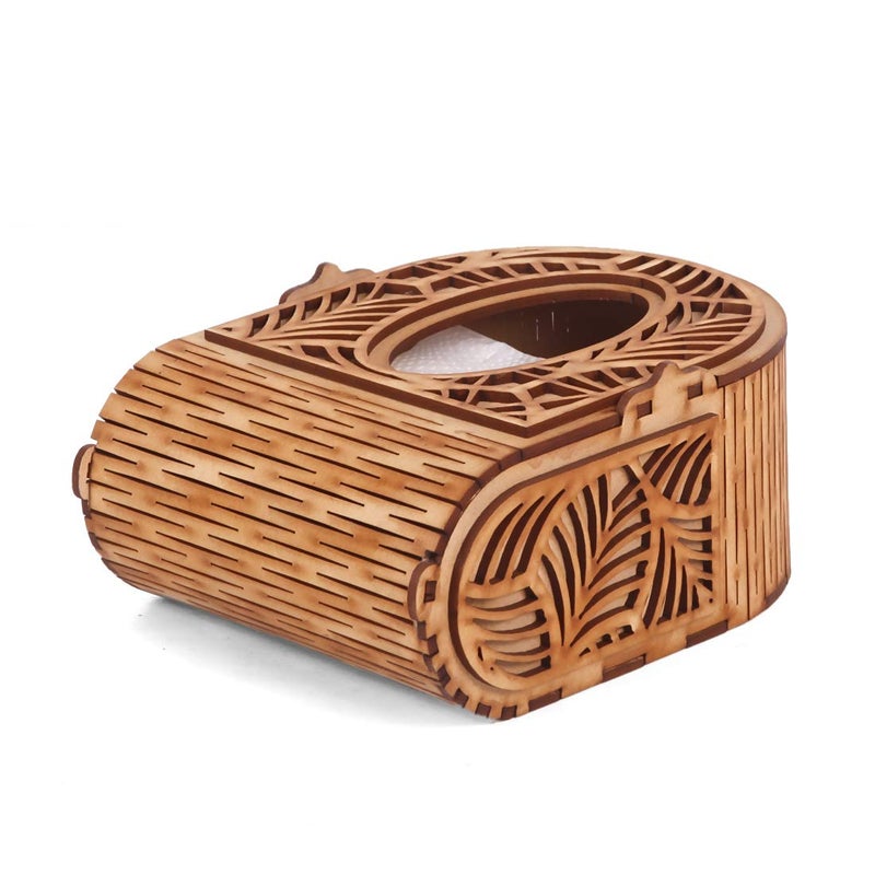 HIOLTY Wooden Attractive Tissue Holder Desk Tissue Box Holder Handcrafted Wooden Tissue Holder Beautiful Design Tissue Box 274 - Image 2