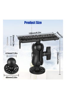 Y&D Fish Finder Accessories, Mount Base, 360 Degree Swivel Electronics Fishfinder Mount, Universal Mounting Plate  - Image 5