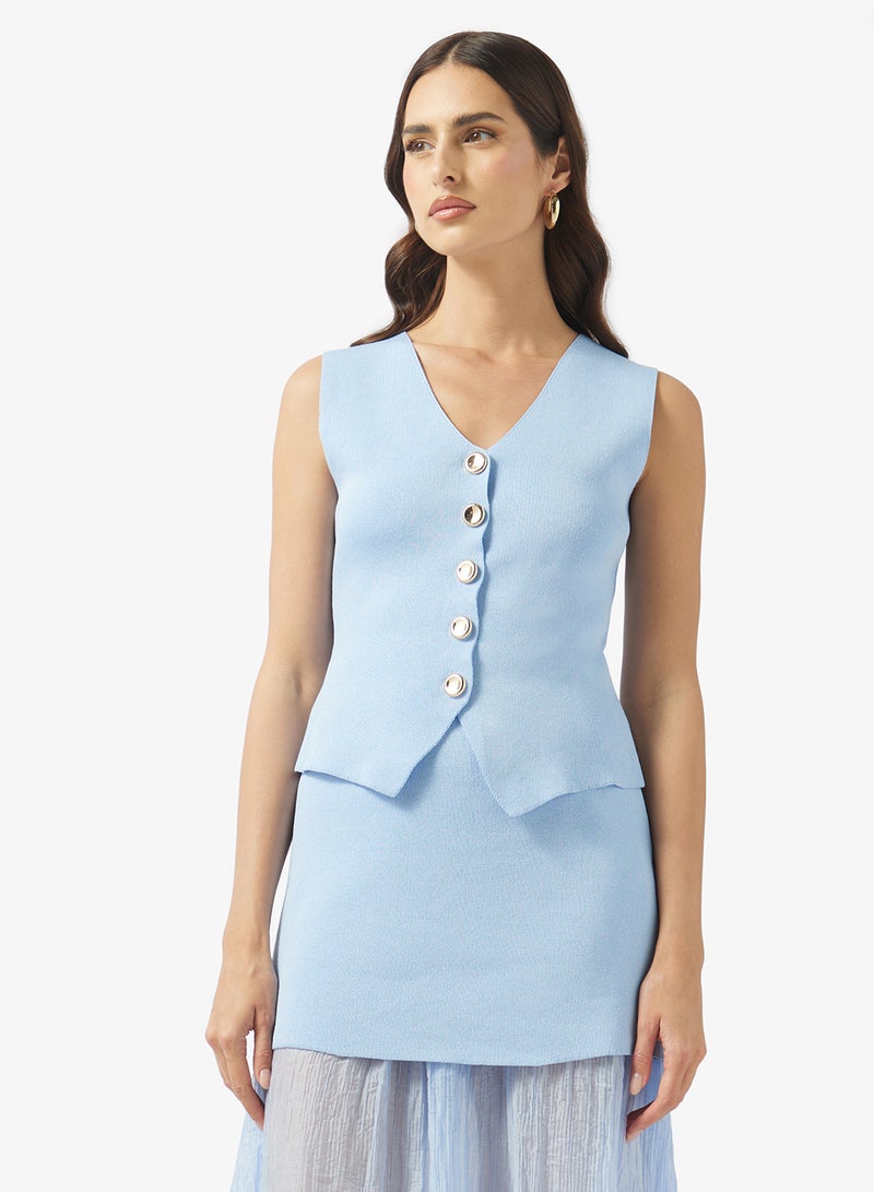 ELLA Vest & Pleate Skirt Set - Image 3