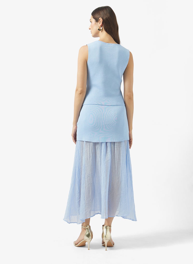 ELLA Vest & Pleate Skirt Set - Image 2