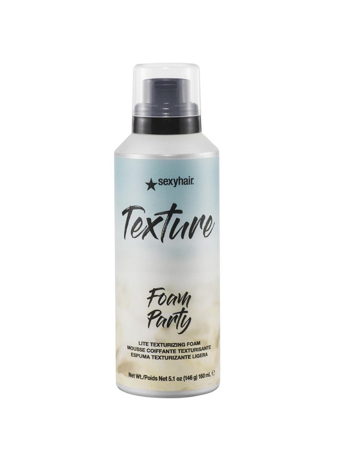 Sexy Hair - SexyHair Texture Foam Party Lite Texturizing Foam, 5.2 Oz - Packaging may vary - Image 1
