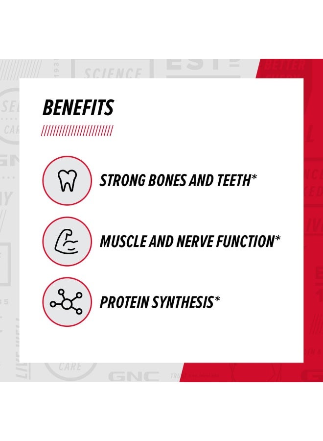 Super Magnesium 400Mg 90 Caplets Supports Strong Bones And Teeth