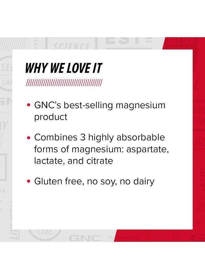Super Magnesium 400Mg 90 Caplets Supports Strong Bones And Teeth