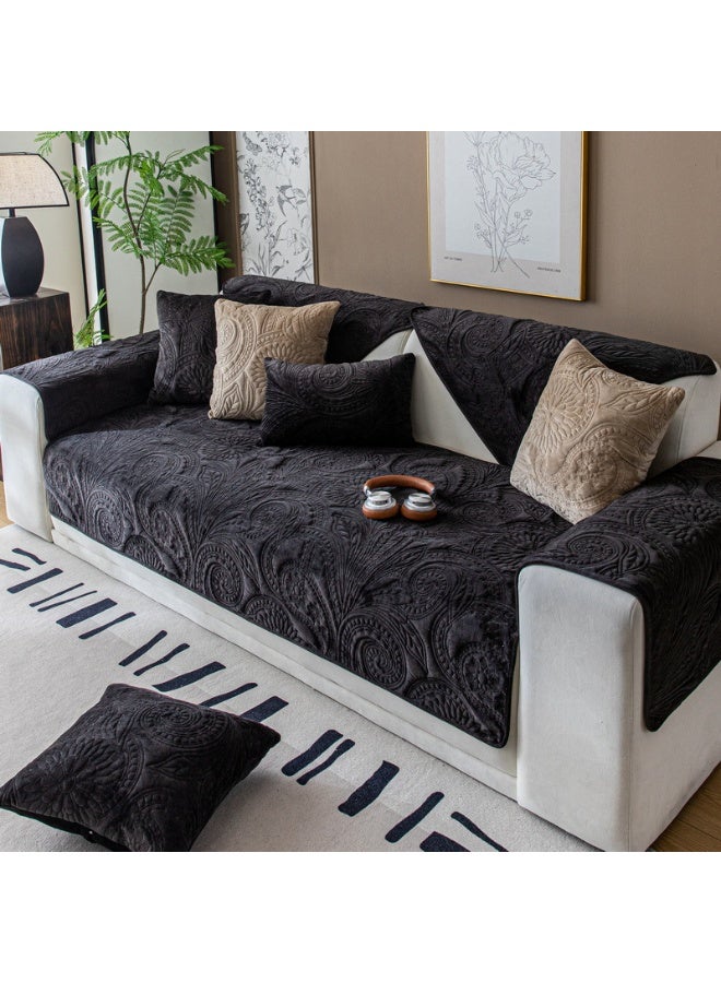KUYING New Anti Slip Warm Embroidered Sofa Cushion 