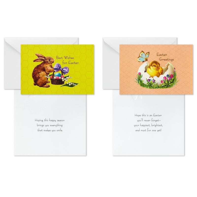 Hallmark Vintage Easter Cards Assortment, Chicks and Bunnies (24 Cards with Envelopes) - Image 5