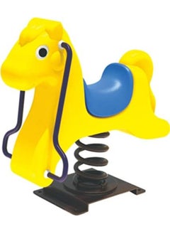 Rainbow Toys Rainbow Toys Rocking spring horse rider yellow colour RW-15213  - Image 4
