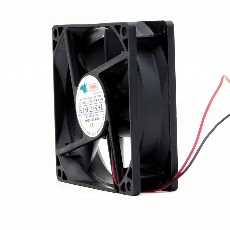 PGSA2Z NJ8025SBL Size 80X80X25mm DC12V 0.12A 2500 RPM Brushless Air Cooling Fan - Image 3
