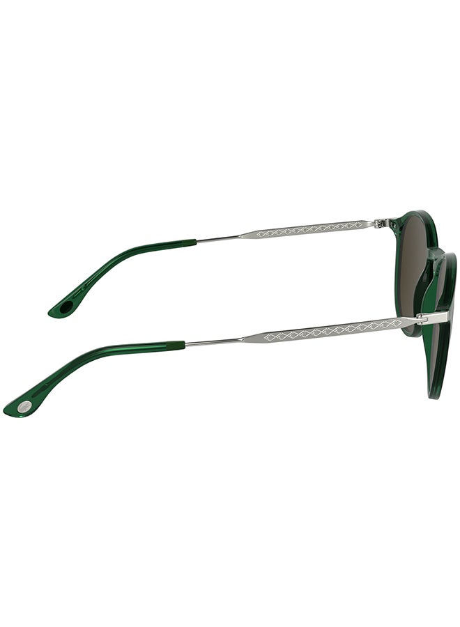 LACOSTE FULL RIM INJECTED LACOSTE SUNS L6061S 5219 (301) TRANSPARENT GREEN - Image 5