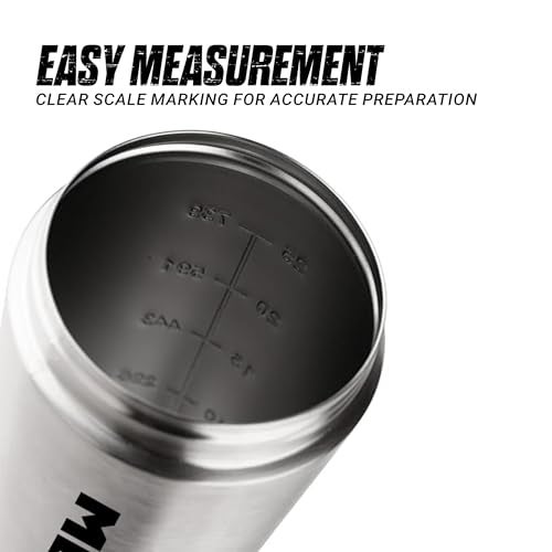 MuscleBlaze Stainless Steel Gym Shaker (Silver, 700ml) | 100% Leak-Proof - Image 3