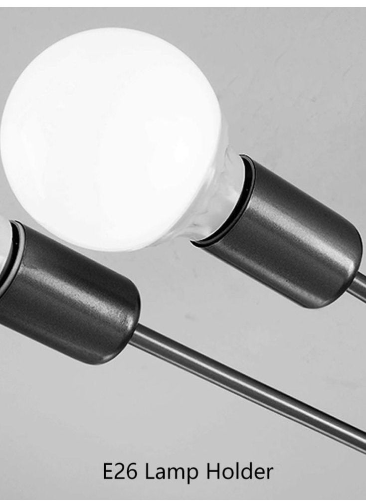 XiuWoo - Modern Ceiling Lights Fixture, 6-Light E27 Base Gold Sputnik Chandelier, Semi Flush Mount Ceiling Lamp for Bedroom Living Room Kitchen (Bulbs NOT Included) - Image 1