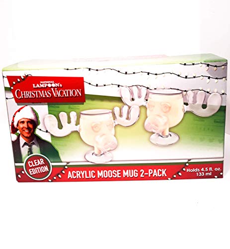 ICUP National Lampoon’s Christmas Vacation Griswold Moose Mugs – Holiday Drinkware Set, Movie Collectible Cups, Gag Gift, White Elephant for Adults Kids and Family -2-Pack 4.5 oz acrylic - Image 2