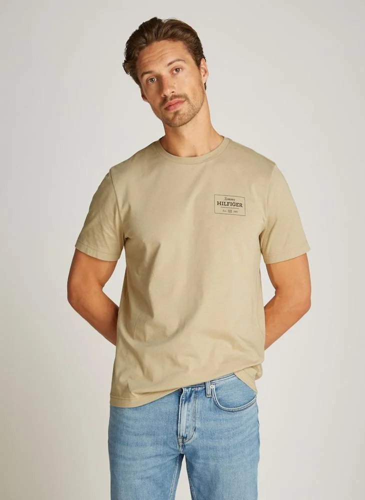 تومي هيلفيغر Logo Crew Neck T-Shirt