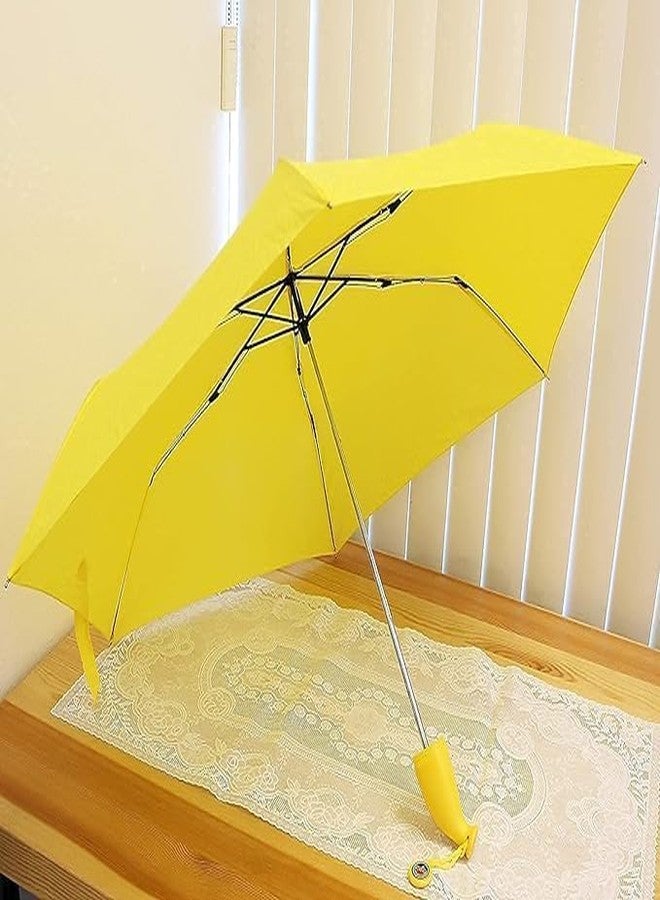 Onecado Yellow Stylish Banana-Shaped Foldable Umbrella with 3-Fold Mechanism, Large Size for Maximum Coverage, Windproof and Rain-Resistant - Image 2