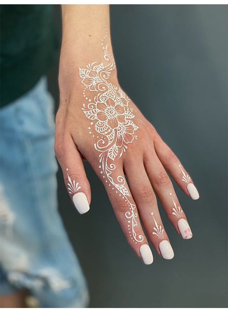 Henna Mandala Flower Temporary White Tattoo - pzsku/Z691E14E3C9A4964E1216Z/45/_/1730621652/07676351-657c-4f80-ba1d-575626b8ecf9