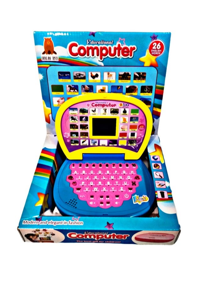 Ruhani Baby Educational Learning Kids Laptop Computer with Screen Sound for Kids, Children’s, Girls & Boys, Fun Toy for Kids, 3 4 5 6 7 + Years Old, (Bule & Yellow) Pack of 1 - Image 2