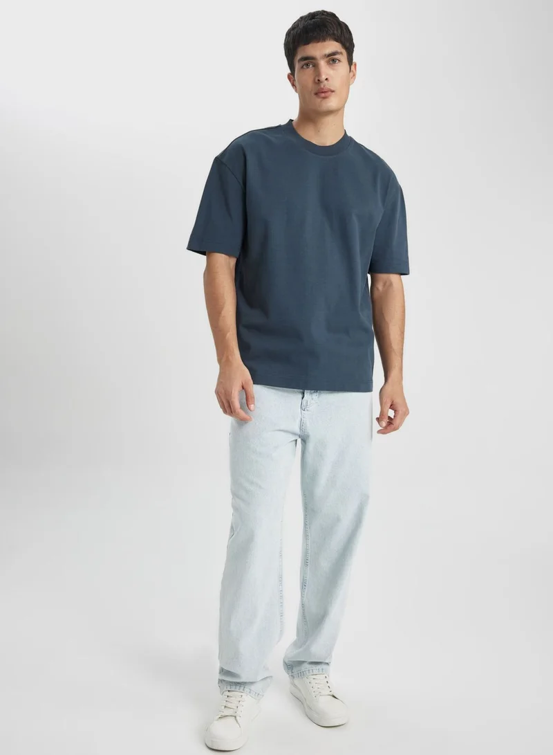DeFacto Oversize Fit Crew Neck T-Shirt