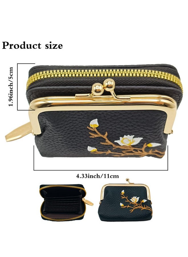 RAMONI Women Wallet Leather Wallet for Women Detachable 2-in-1 Card Wallet Vintage Women Wallet Card Bag Large Capacity Safe Wallet Slim and Easy to Fit in Pocket Coin Pocket - Image 2