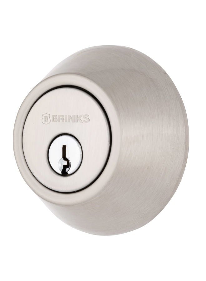 BRINKS – Front Door Lock – Traditional Single Cylinder Deadbolt – Easy Installation, Keyed Entry, Pick Resistant Security for Home and Residence - Image 1