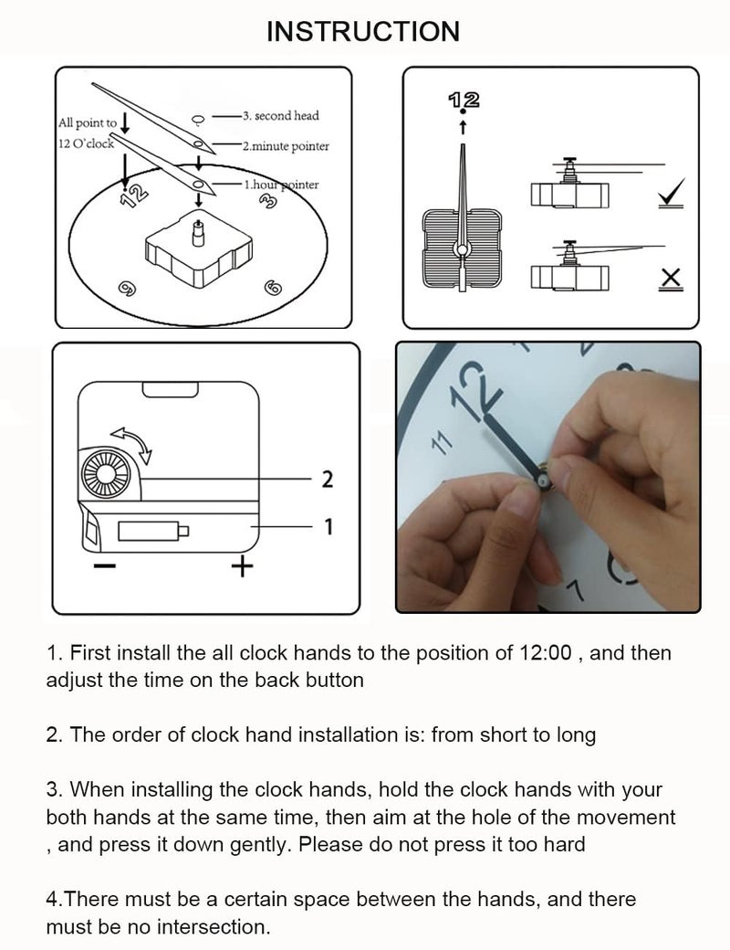 INON IMPORT EXPORT IIE IIE Wall Clock for Advocate 12 Inch One Year Warranty  - Image 3
