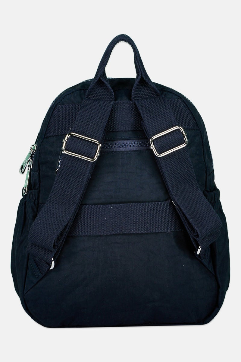 I Love Fashion Women Brand Logo Backpack 26 L x 32 H x 12 W cm, Navy  - Image 2