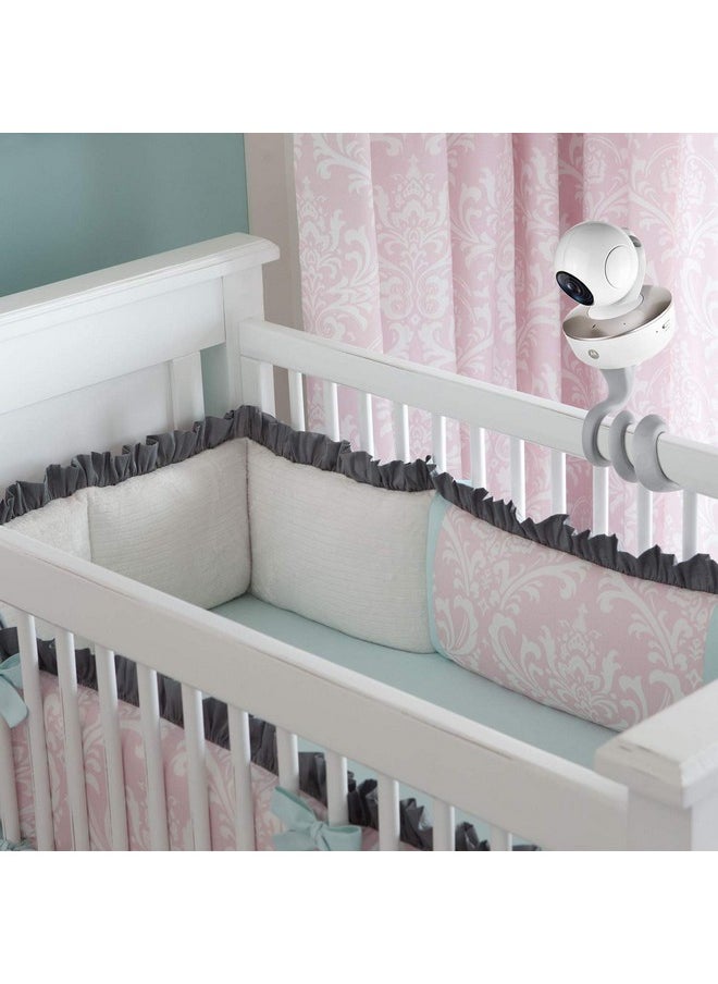iTODOS Baby Monitor Mount Compatible With Nanit Pro Smart Baby Monitor & Flex Stand,Arlo,Versatile Twist Mount Without Tools Or Wall Damage,Travel Baby Monitor Accessorygray  - Image 3
