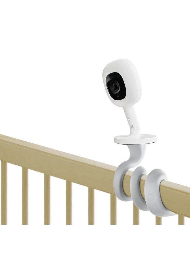 iTODOS Baby Monitor Mount Compatible With Nanit Pro Smart Baby Monitor & Flex Stand,Arlo,Versatile Twist Mount Without Tools Or Wall Damage,Travel Baby Monitor Accessorygray  - Image 1