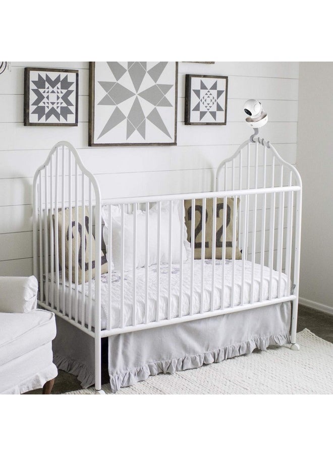 iTODOS Baby Monitor Mount Compatible With Nanit Pro Smart Baby Monitor & Flex Stand,Arlo,Versatile Twist Mount Without Tools Or Wall Damage,Travel Baby Monitor Accessorygray  - Image 5
