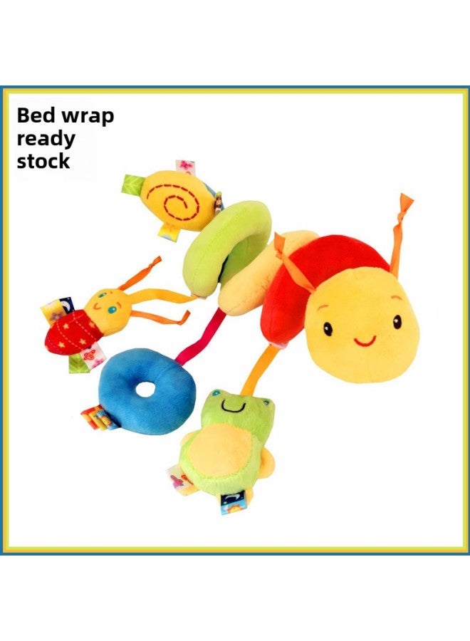 Caterpillar Bed Winding Label Toy Car Bed Hanging Comfort Doll Baby Comfort Toy Baby Label Bed Winding Cross Border-Color:Caterpillar Bed Wrap (upgraded Tying Rope) - Image 2