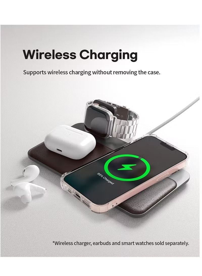 IAF iPhone 14 Case Clear Soft Flexible TPU Anti-Shock Slim Transparent with 4 Corners Bumper Protective Cover (iPhone 14 Clear) - Image 2