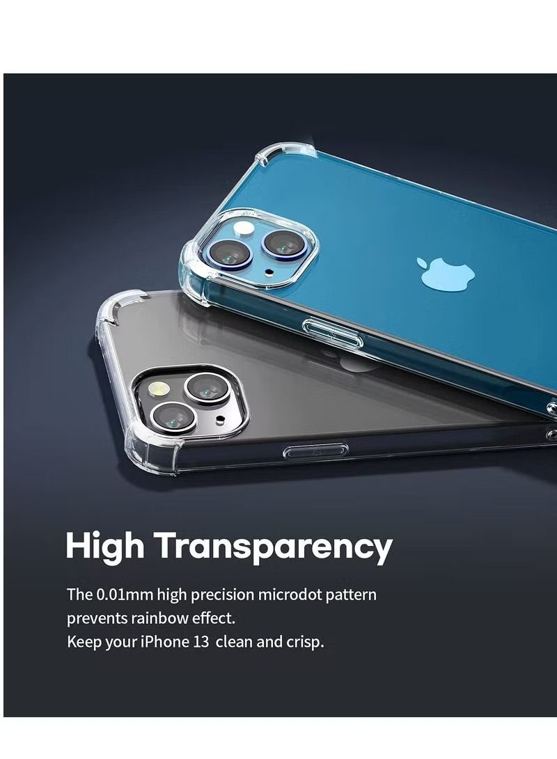 IAF iPhone 14 Case Clear Soft Flexible TPU Anti-Shock Slim Transparent with 4 Corners Bumper Protective Cover (iPhone 14 Clear) - Image 4