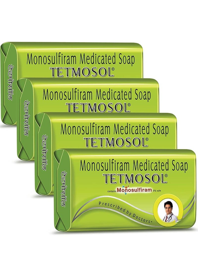 tetmosol Tetmosol Medicated Soap- fights skin infections, itching with lime like fragrance for daily bathing - Pack of 4 (4x100gms)  - Image 1
