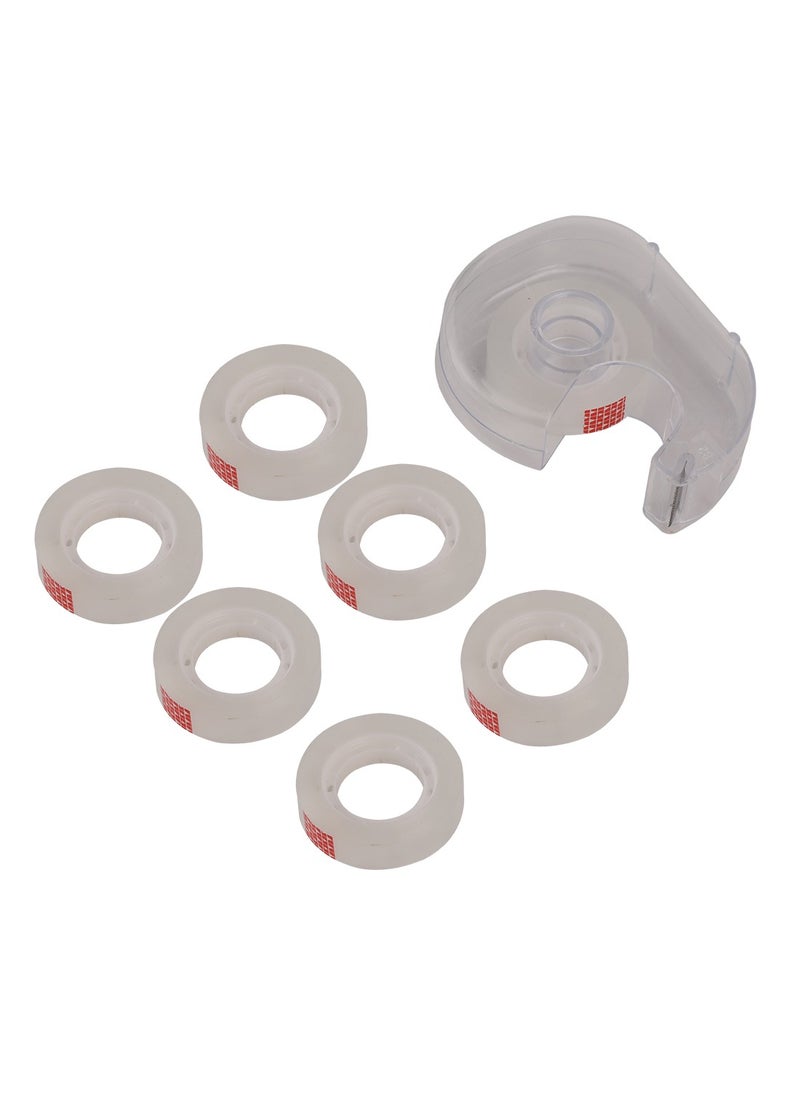 BMB tools Stationery tape with plastic tape machine 7 Pieces  - Image 2