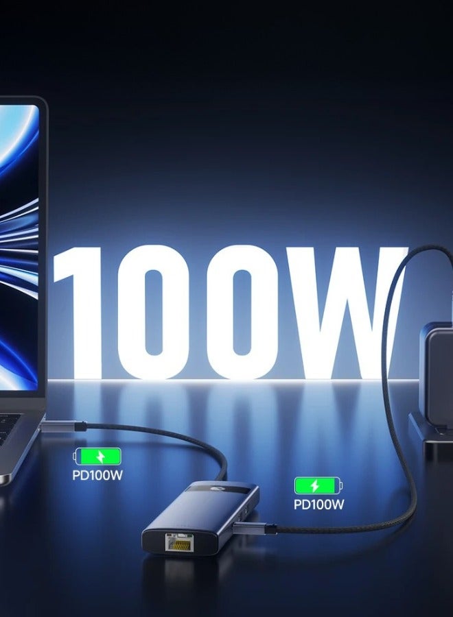 Premix 8 in1 USB C Hub 4K At 60Hz Type C to HDMI  Multifunctional Adapter - Image 3