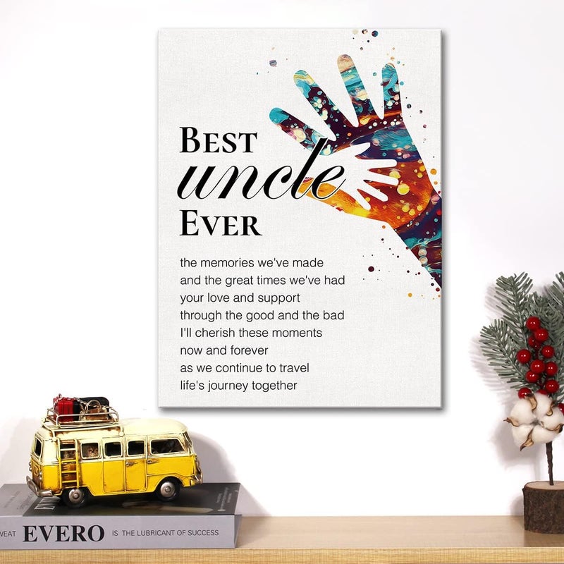 JerLoe Best Uncle Ever Canvas Wall Art - Image 5