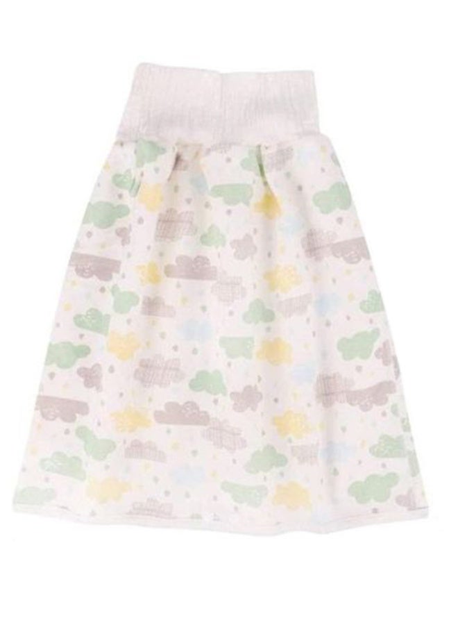 Toddler Training Waterproof Diaper Skirt For Baby Girls, 2-Piece - Multicolour  - Image 2