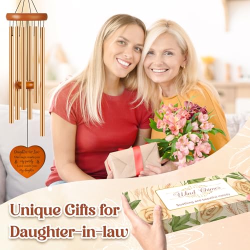 Damaigiift Daughter in Law Gifts Birthday Wedding Gift for Daughter in Law Wind Chimes Anniversary Presents for Future Daughter inLaw Son Girlfriend from Mother Mom Mother in Law - Image 3