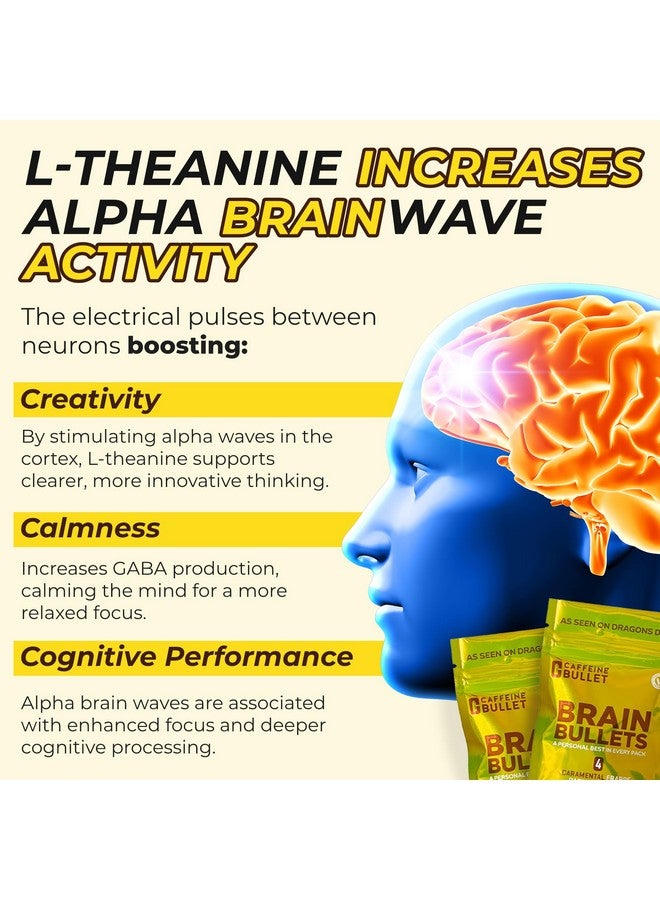 Caffeine Bullet 80mg Caffeine & 160mg L-Theanine Focus Enhancing Energy Chews (40 Servings) - Neuroscience Backed Nootropic Stack, Mental Acuity & Cognitive Support | Caramel Frappe Flavor Brain Bullet - Image 5