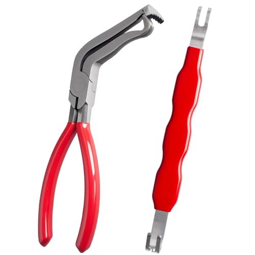 WAMEIJU 2 PCS Electrical Disconnect Pliers for Cars 60 Degree Automotive Electrical Connector Pliers and Electrical Connector Separator Tool - Image 1