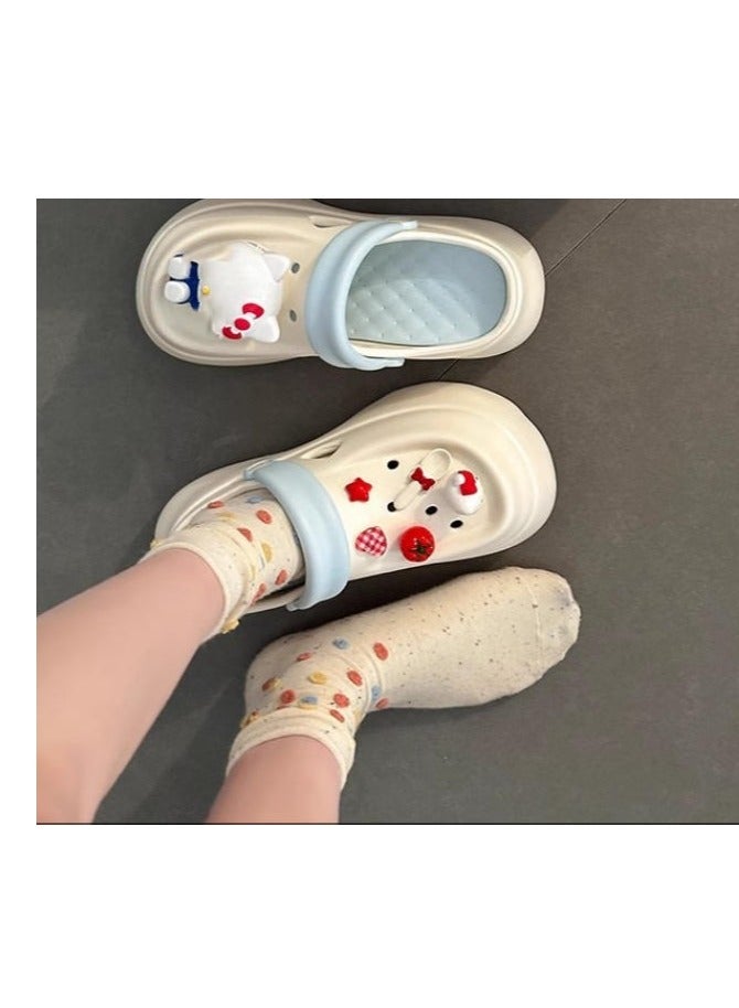 Cute Cartoon Fashionable Versatile Baotou Slippers  - Image 2