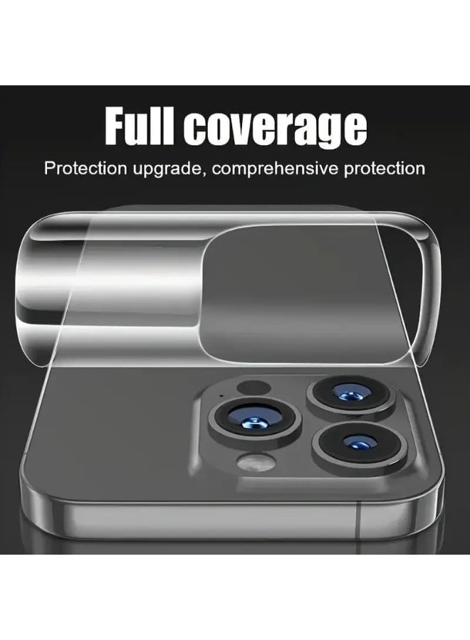 Muzz Matte Back Sticker Screen Protector for iPhone 17 Pro Max, Anti-Fingerprint, Anti-Scratch, Flexible Gel Film - Image 2