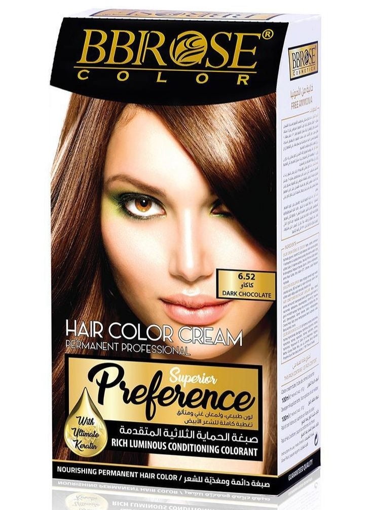 BBROSE Hair Colour Cream Dark Chocolate 6.52 100ml - Image 1