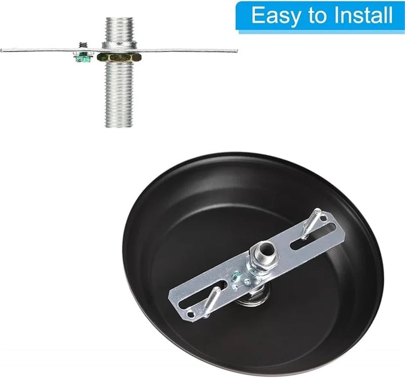 Silver Universal Light Fixture Mounting Bracket Kit With 1 8IP And 1 4IP Tap Hole For Ceiling Wall Sconce Chandelier Pendant - Image 5