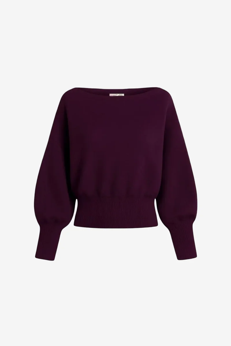 ميكسراي Mixray Ribbed Boat Neck Sweater